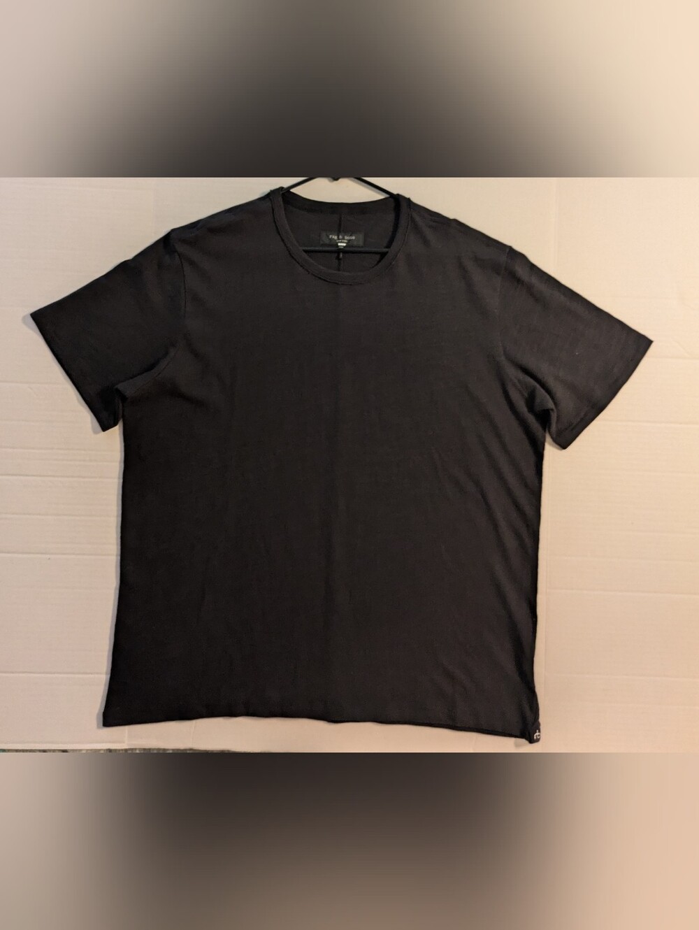 rag & bone Black Short Sleeve Crewneck T-Shirt- XXL (NWOT)